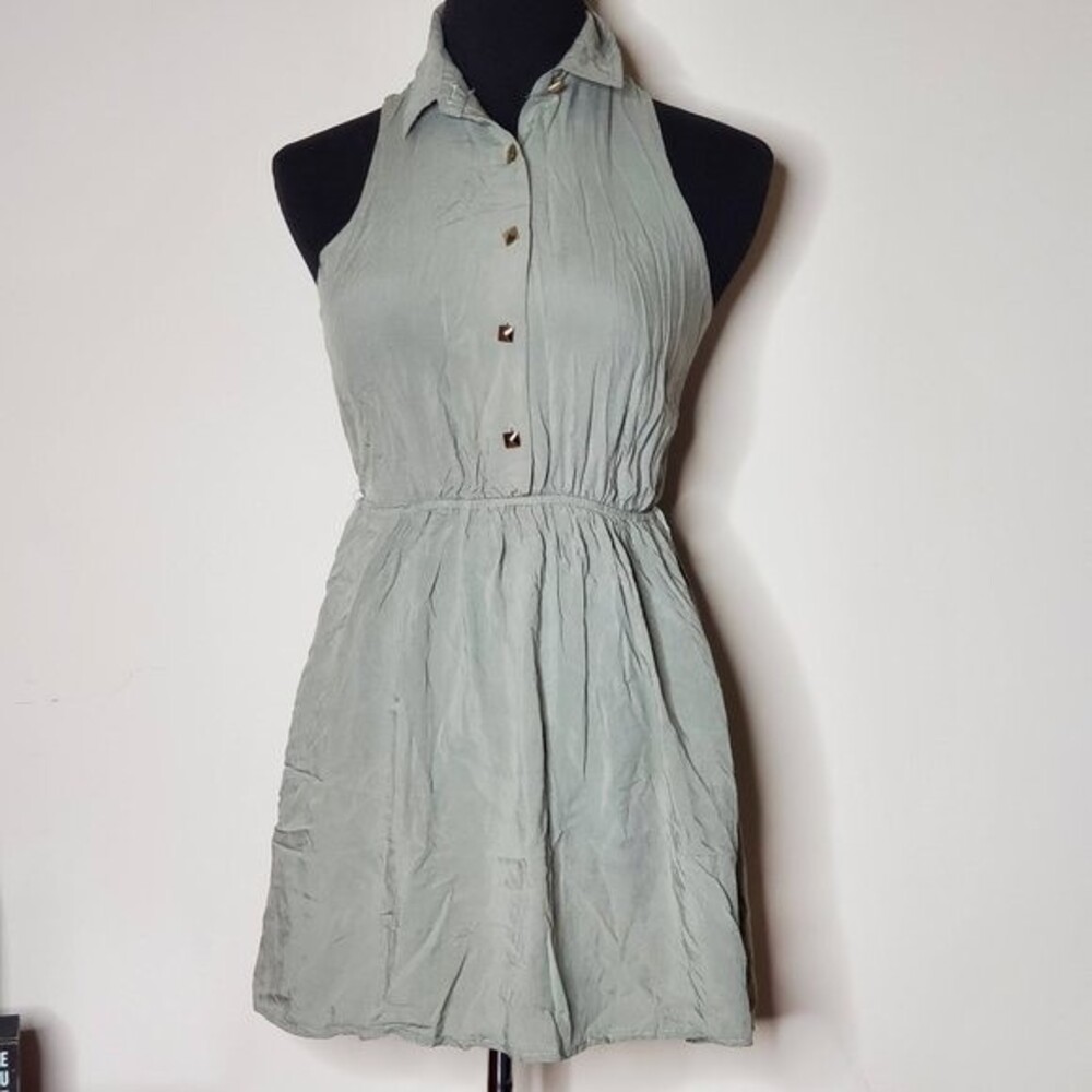 Sm Charlotte Russe  Cross Back Halter Mini Dress